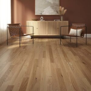 Red Oak Natural Smooth Hardwood Flooring by Elemental Collection. Made from Red Oak and Maple